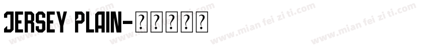 Jersey Plain字体转换